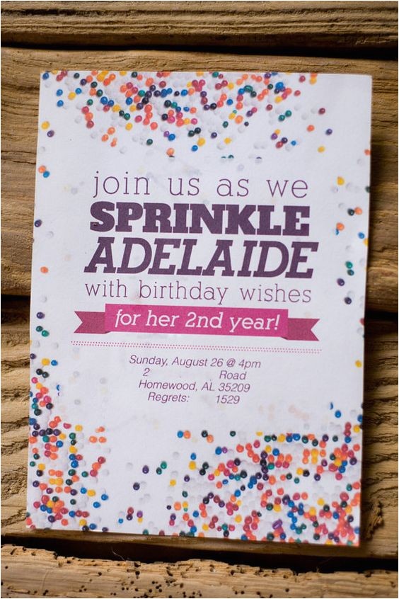 Sprinkle Birthday Invitations 17 Best Images About Rainbow Sprinkle Birthday