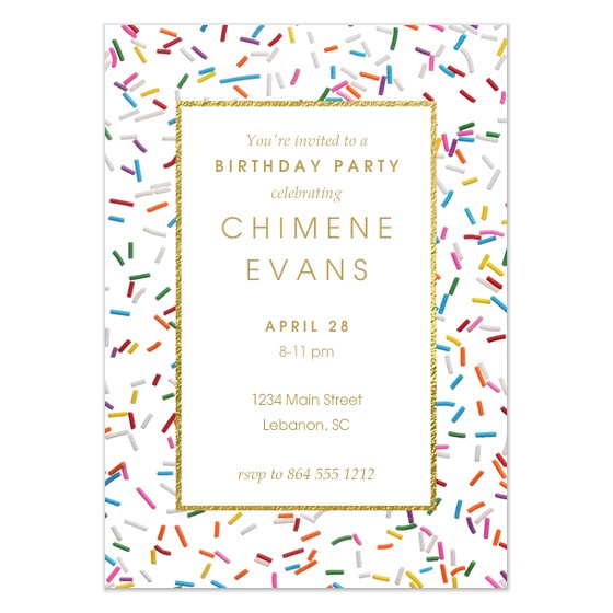 Sprinkles Birthday Party Invitations Sprinkles Birthday Invitations & Cards On Pingg