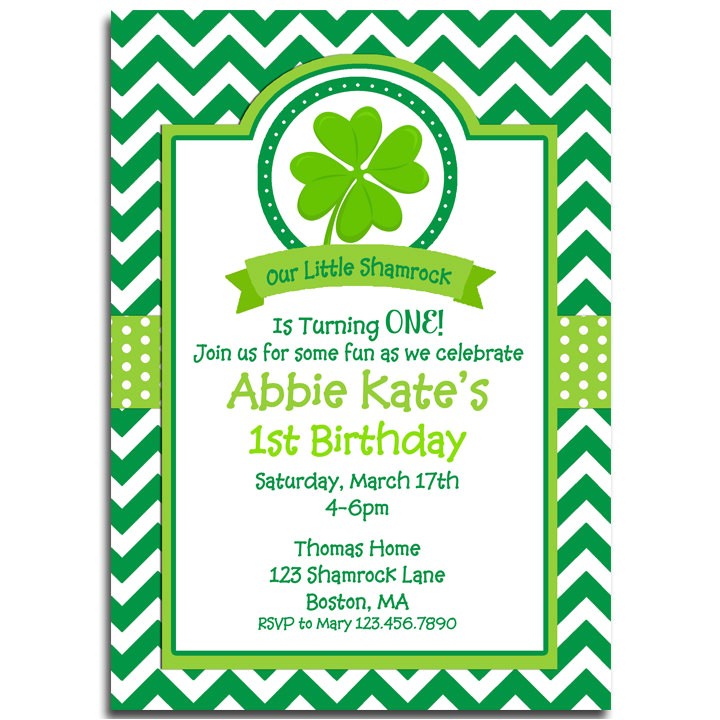 St Patty S Day Birthday Invitations St Patrick S Day Invitation Printable Birthday by