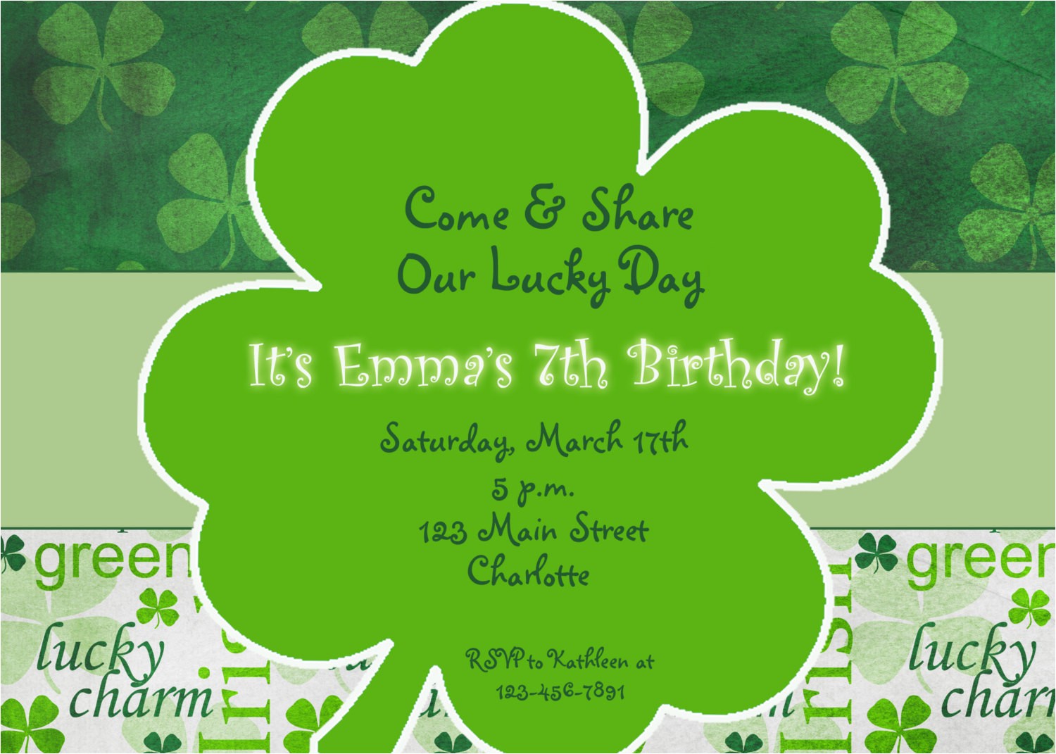 St Patty S Day Birthday Invitations St Patricks Day Party Birthday Invitation by