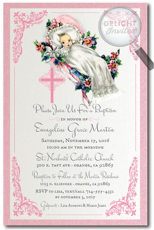 Storkie Com Baby Shower Invitations Baptism and Christening Invitations Delight Invite