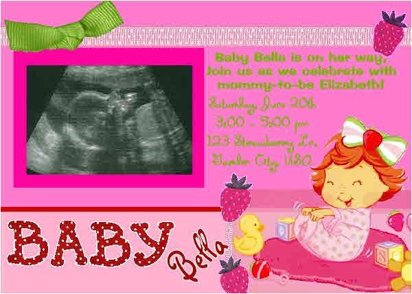 Strawberry Shortcake Baby Shower Invitations 17 Best Images About Baby