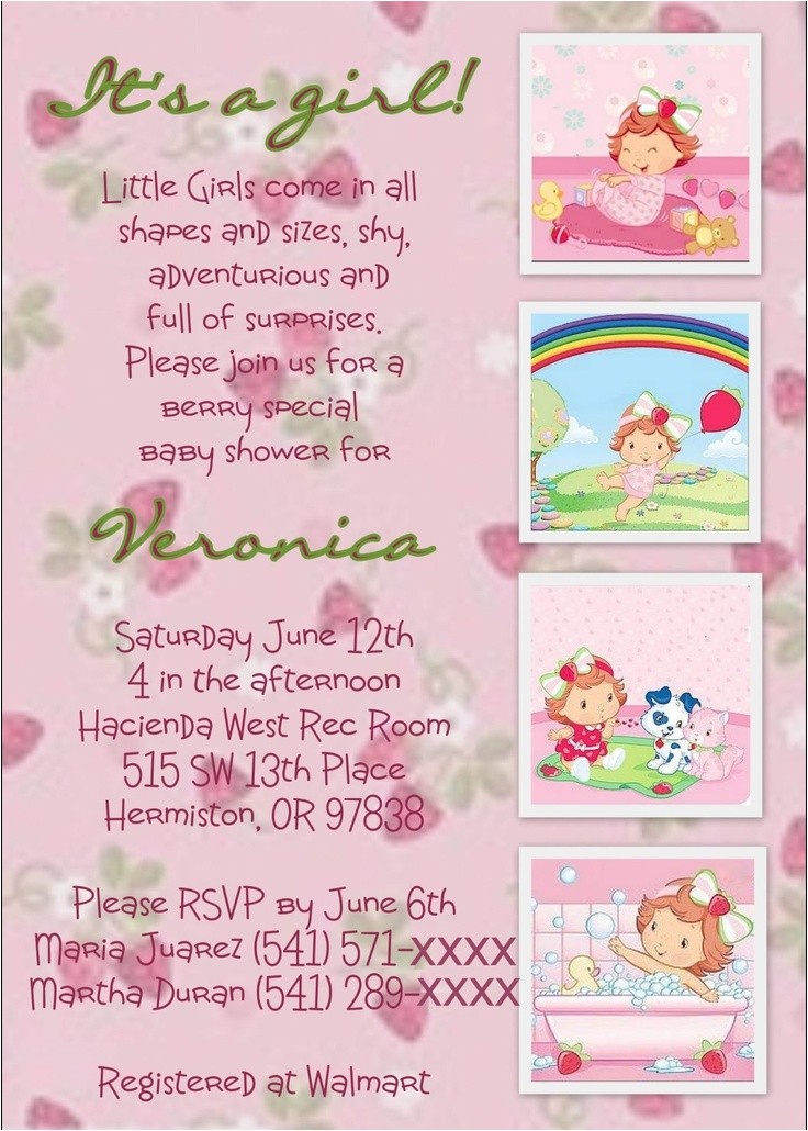 Strawberry Shortcake Baby Shower Invitations 64 Best Images About Strawberry Baby Shower On Pinterest
