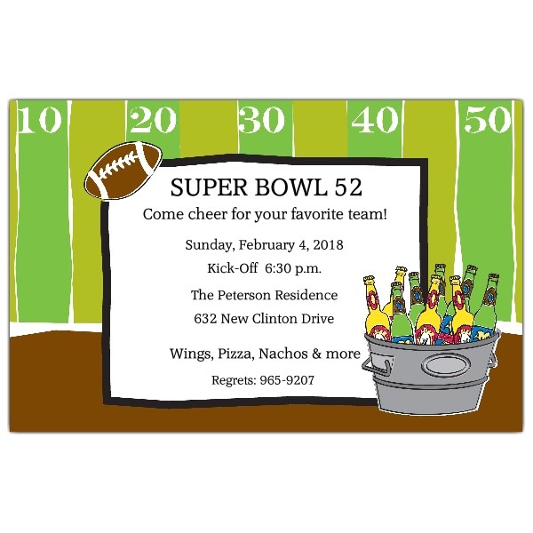 Super Bowl Party Invitation Wording Tailgate Party Superbowl Football Invitations Paperstyle