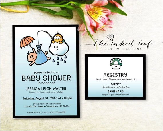 Super Mario Brothers Baby Shower Invitations 80 Best Baby Shower theme Super Mario Bros Images On