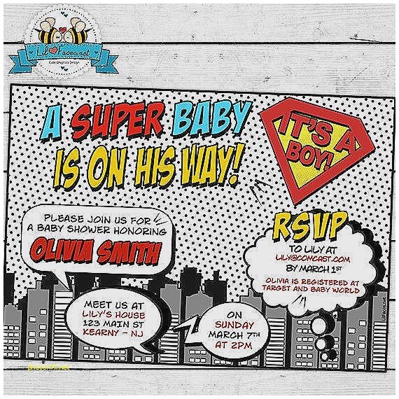 Superman Baby Shower Invitation Template Baby Shower Invitation Inspirational Superman Baby Shower