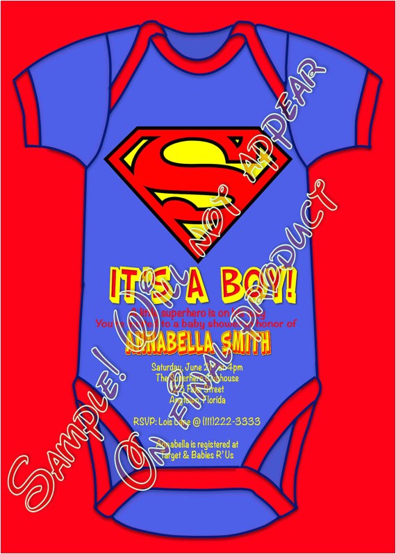 Superman Baby Shower Invitation Template Kinkos Printing for Baby Shower Invitations