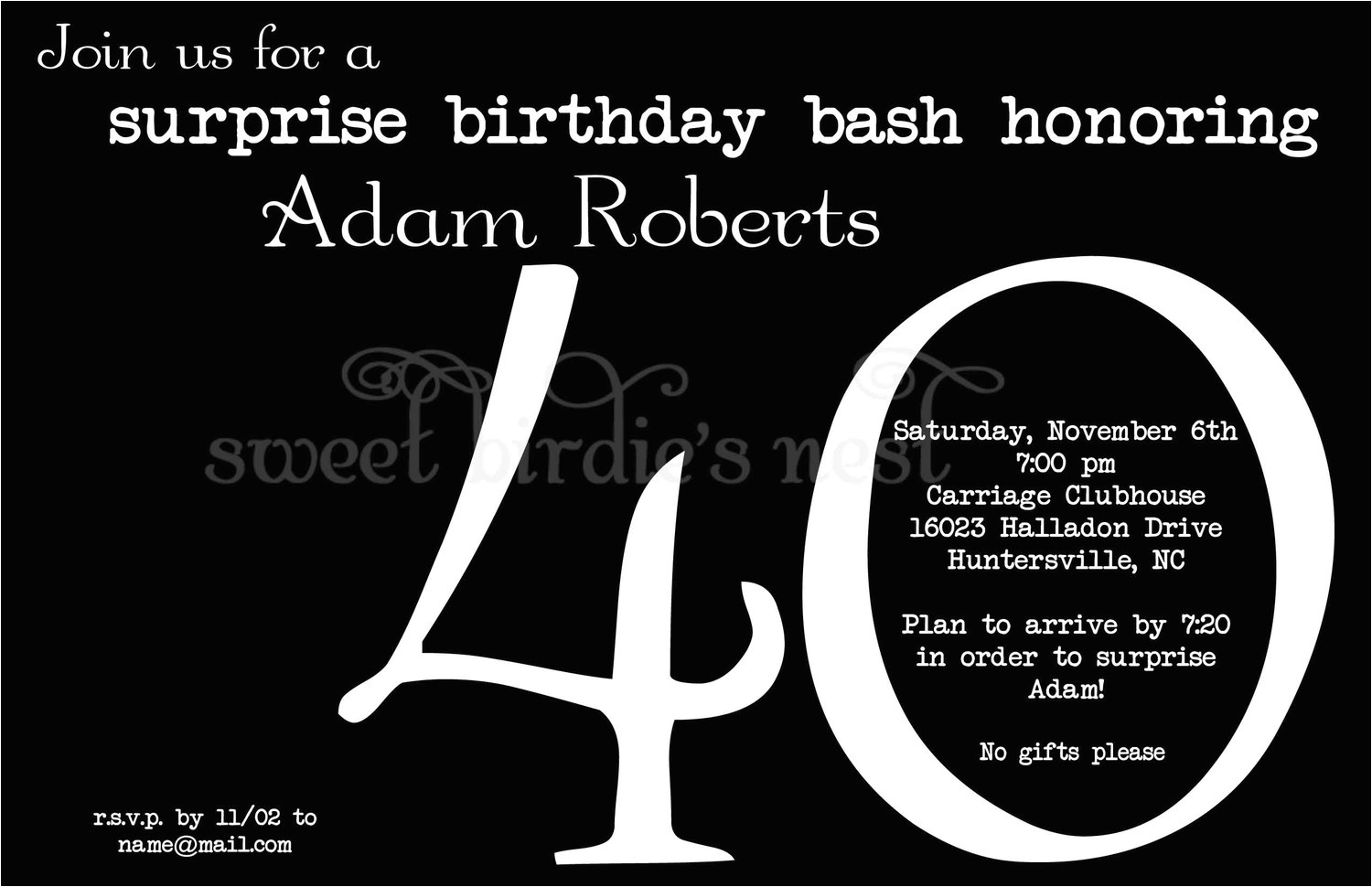Surprise 40th Birthday Party Invitations Templates Free 40th Surprise Birthday Party Invitations Bagvania Free