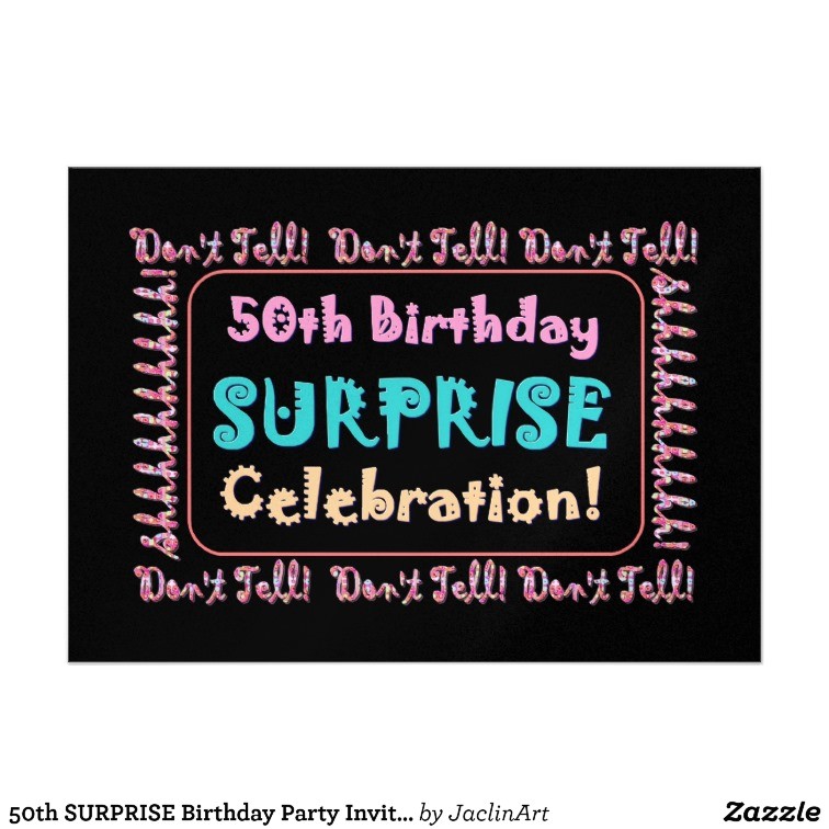 Surprise 50th Birthday Party Invites 50th Birthday Surprise Party Invitations