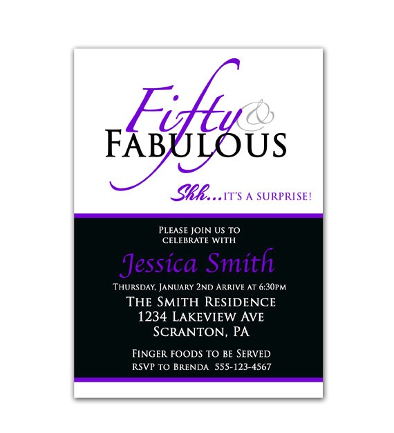 Surprise 50th Birthday Party Invites 8 Best Of Surprise 50th Birthday Invitations