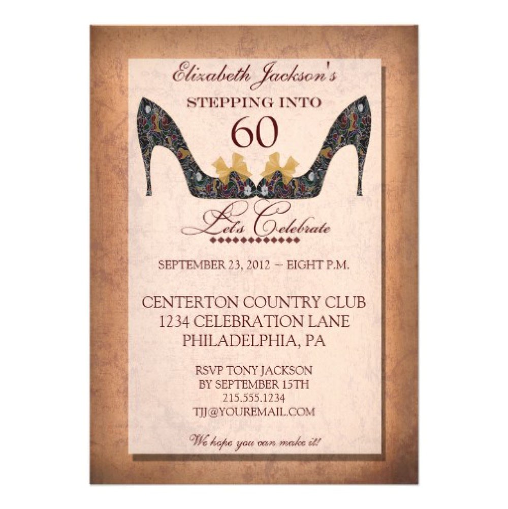 Surprise 60th Birthday Invitation Wording Ideas 20 Ideas 60th Birthday Party Invitations Card Templates