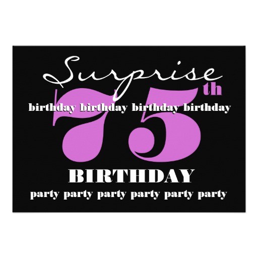 Surprise 75th Birthday Invitation Templates 75th Surprise Purple Birthday Party Template Zazzle Surprise 75th Birthday Invitation Templates 75th Surprise Purple Birthday Party Template Zazzle
