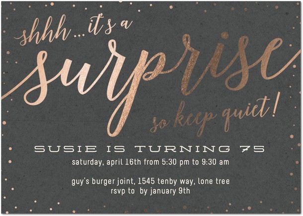 Surprise 75th Birthday Invitations Wording 75th Birthday Invitations 50 Gorgeous 75th Party Invites