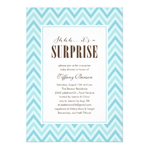 Surprise Baby Shower Invites Surprise Baby Shower Invitations 5" X 7" Invitation Card