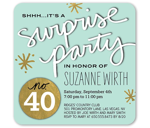 Surprise Birthday Invitation Templates Free Download 26 Surprise Birthday Invitation Templates – Free Sample