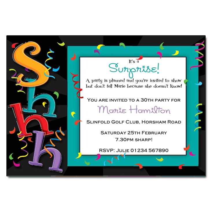Surprise Birthday Invitations Uk Surprise Party Invitation Surprise Party Invitation Best