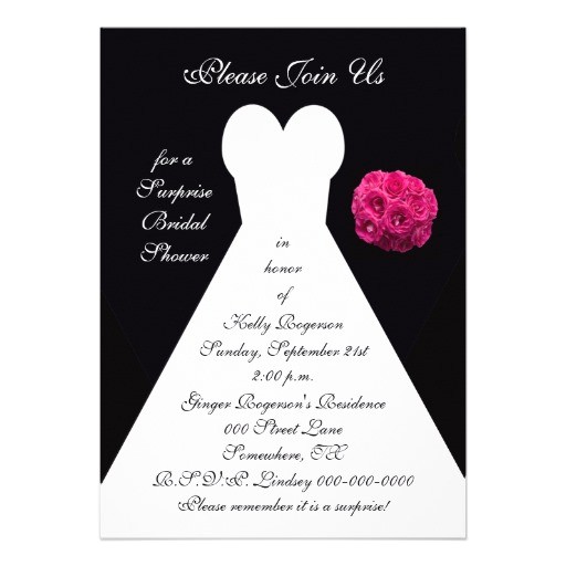 Surprise Bridal Shower Invitation Wording Bridal Shower Invitations Free Surprise Bridal Shower