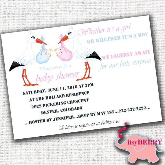 Surprise Gender Baby Shower Invitations Surprise Baby Shower Invitation Gender Neutral Baby