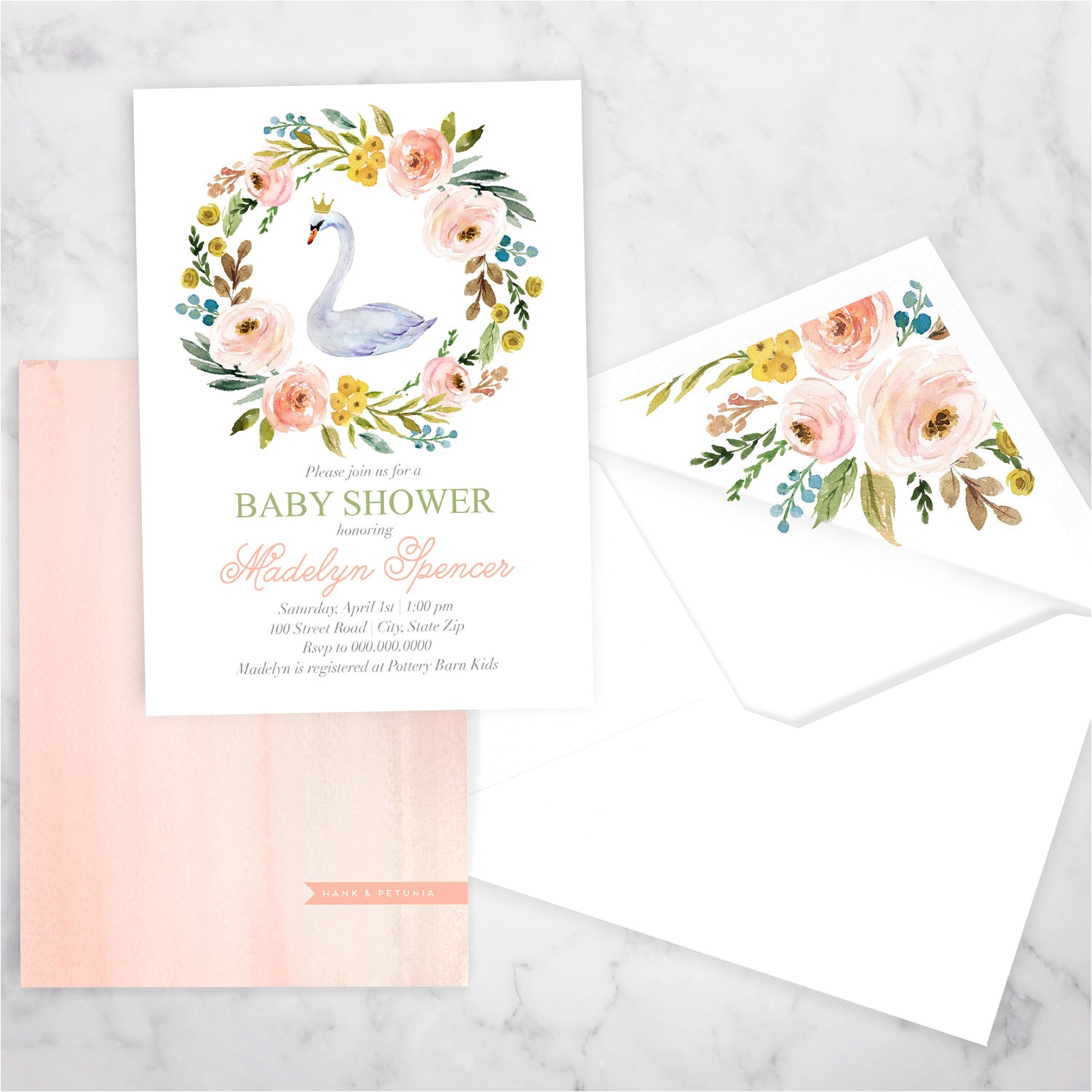 Swan Princess Baby Shower Invitations Swan Princess Baby Shower Invitation Little Princess Baby