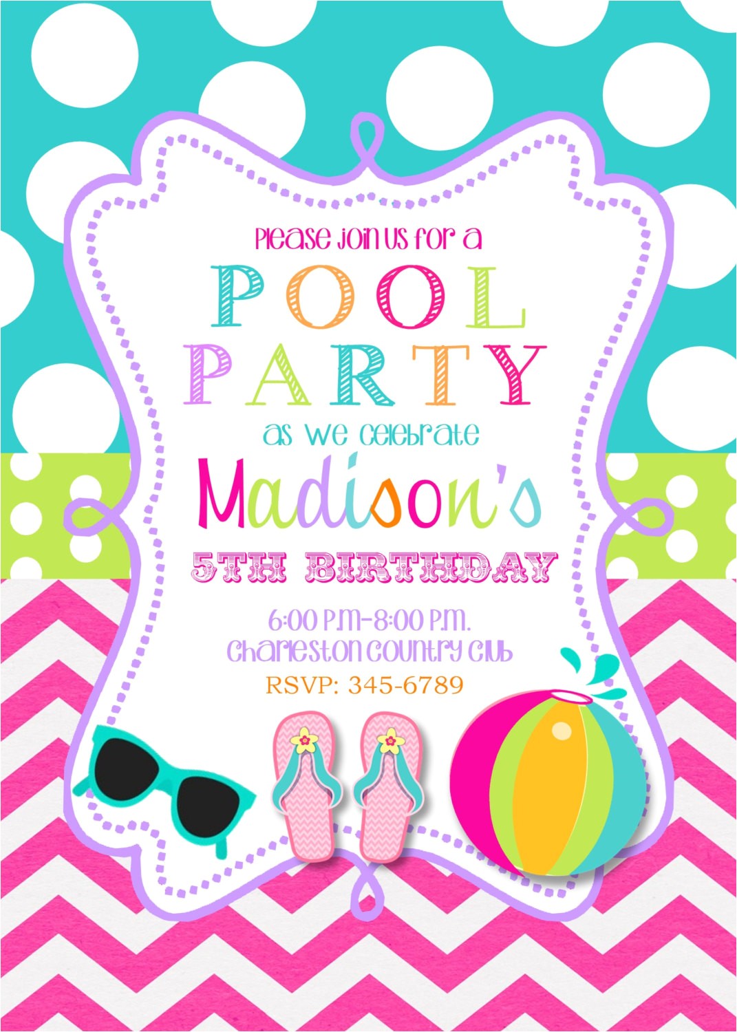 Swimming Birthday Party Invitations Templates Free Pool Party Invitations