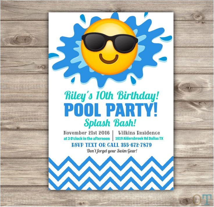 Swimming Pool Party Invitation Ideas Best 25 Swim Party Invitations Ideas Only On Pinterest