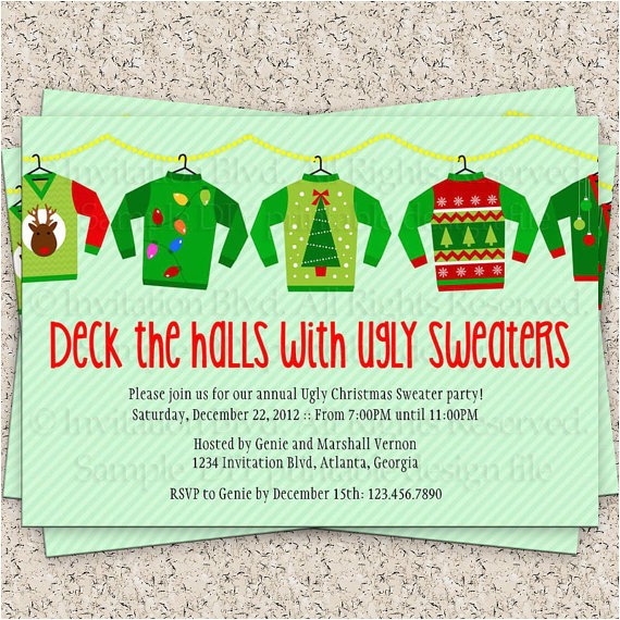 Tacky Christmas Sweater Party Invitation Wording Ugly Christmas Sweater Invitation Wording – Happy Holidays Tacky Christmas Sweater Party Invitation Wording Ugly Christmas Sweater Invitation Wording – Happy Holidays
