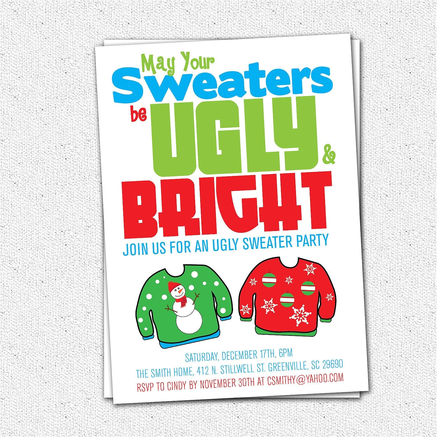 Tacky Christmas Sweater Party Invitation Wording Ugly Sweater Party Invitation Tacky Holiday Christmas Tacky Christmas Sweater Party Invitation Wording Ugly Sweater Party Invitation Tacky Holiday Christmas