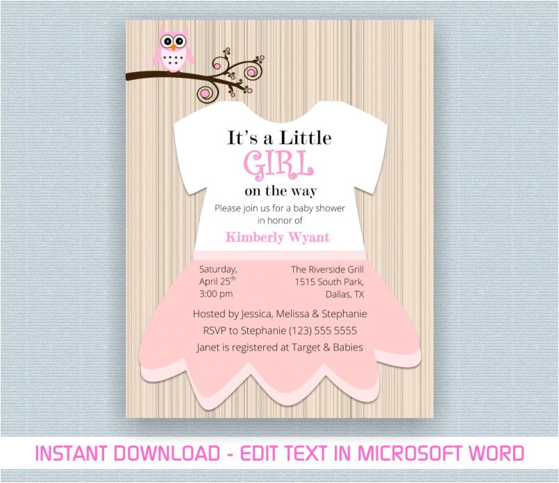 Target Baby Shower Invitations Templates Baby Girl Shower Invitations at Tar with Tar
