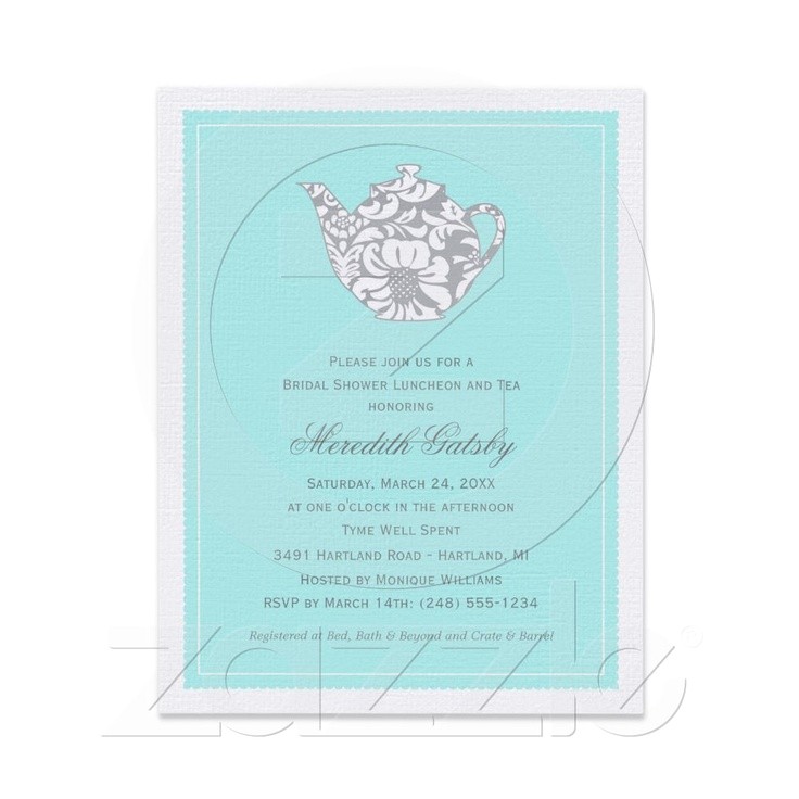 Tea themed Bridal Shower Invitations Bridal Shower Invitations Bridal Shower Invitations Tea theme