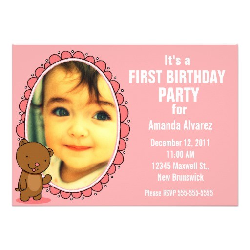Teddy Bear First Birthday Invitations 1st Birthday Invitation Teddy Bear Pink 5 Quot X 7 Teddy Bear First Birthday Invitations 1st Birthday Invitation Teddy Bear Pink 5 Quot X 7