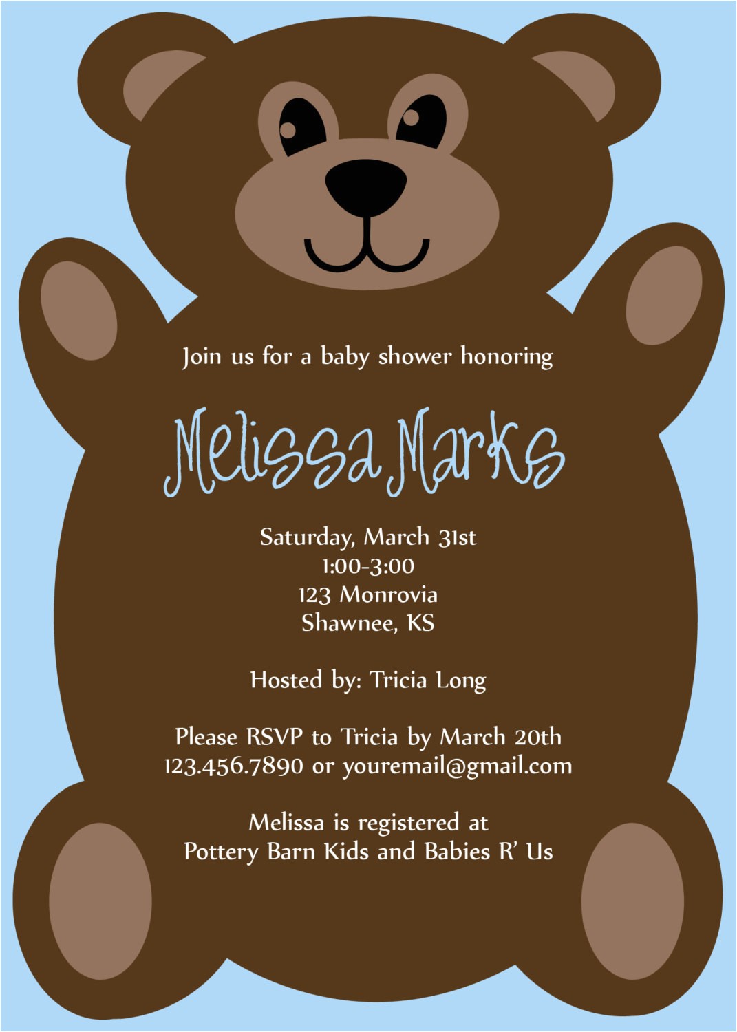 Teddy Bear Invitations for Baby Shower Create Teddy Bear Baby Shower Invitations Printable