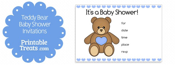 Teddy Bear Invitations for Baby Shower Teddy Bear Baby Shower Invitations – Gangcraft