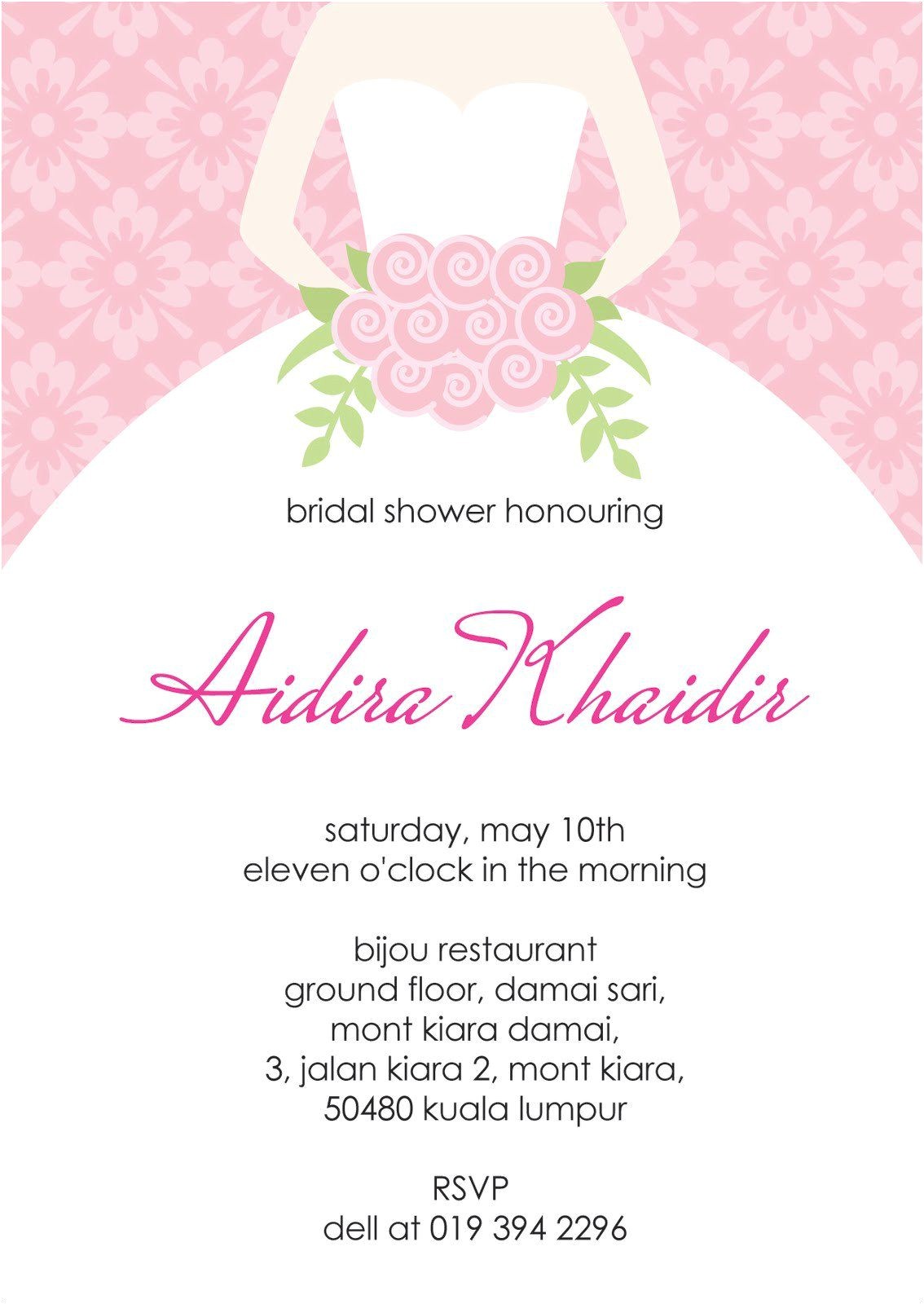 Template for Bridal Shower Invitations Bridal Shower Invitation Templates Bridal Shower