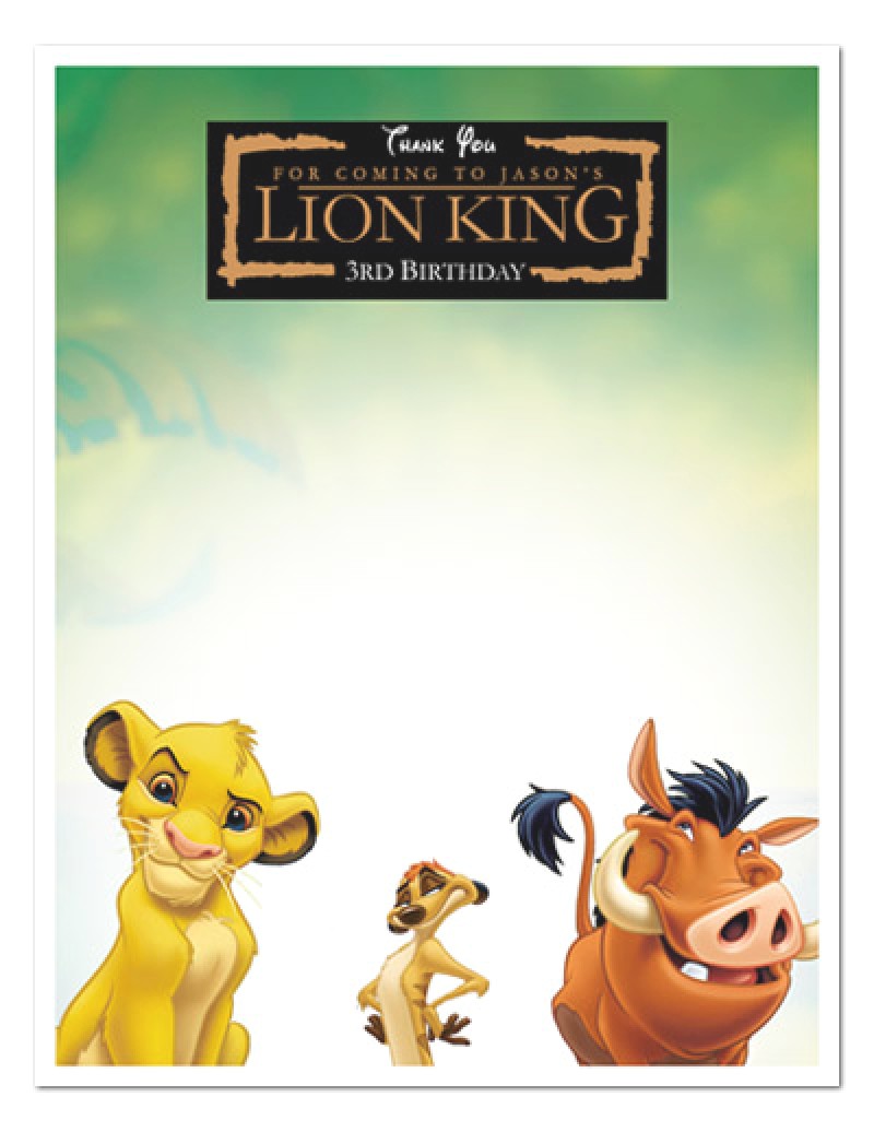 The Lion King Birthday Party Invitations Lion King Birthday Invitations – Gangcraft