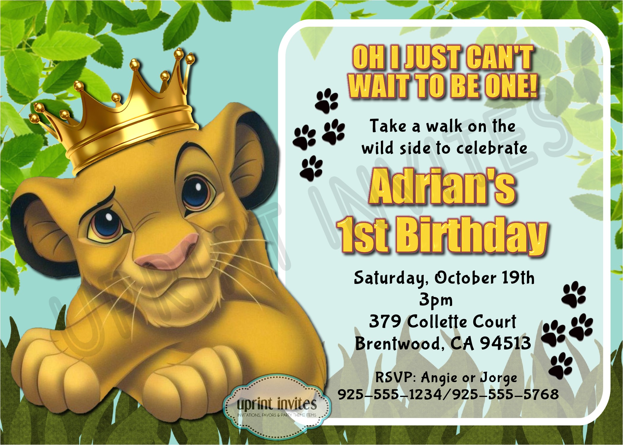 The Lion King Birthday Party Invitations Lion King Birthday Invitations Invitation Librarry