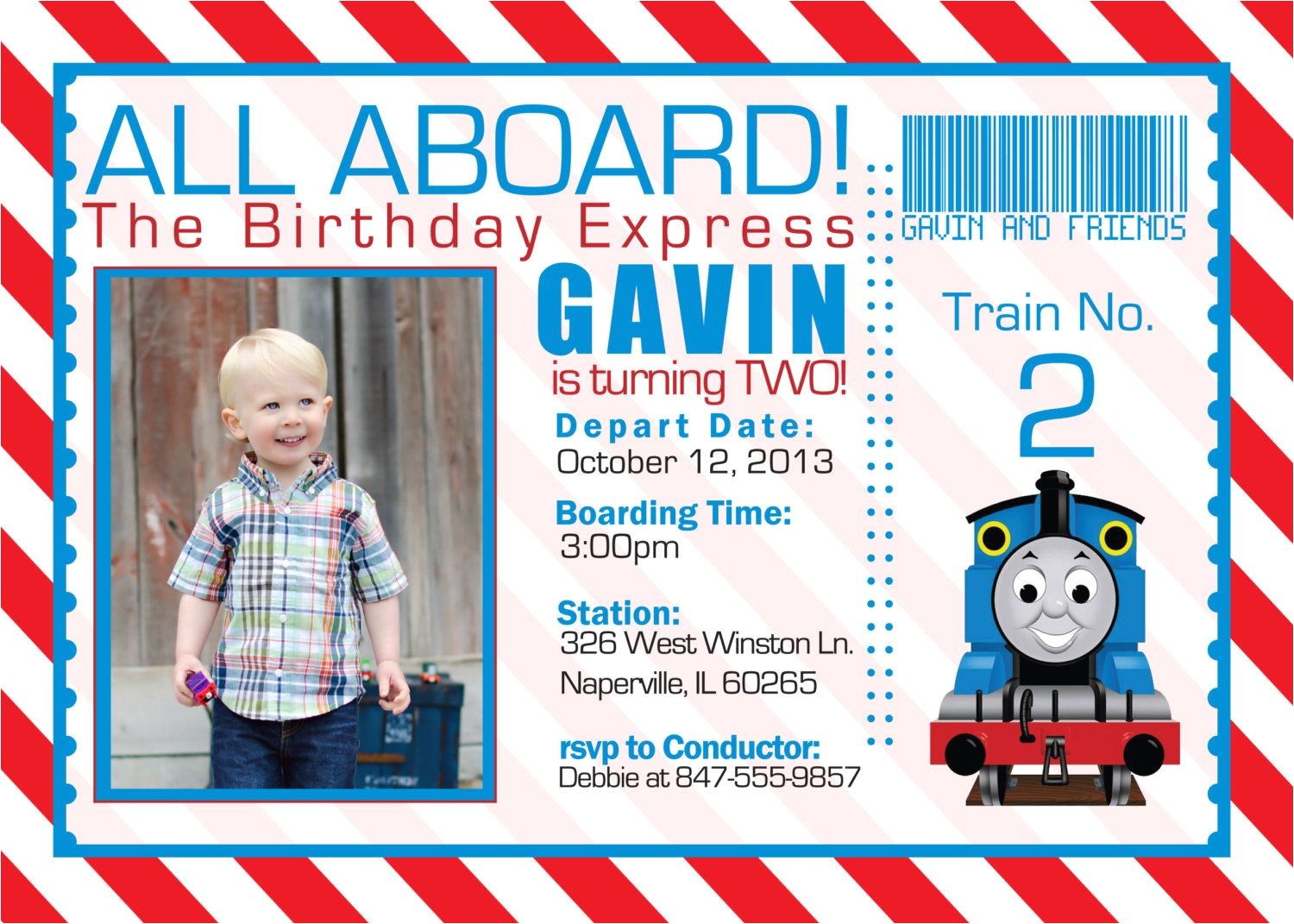 Thomas the Train Photo Birthday Invitations Birthday Thomas the Train Invitation Digital by Thomas the Train Photo Birthday Invitations Birthday Thomas the Train Invitation Digital by