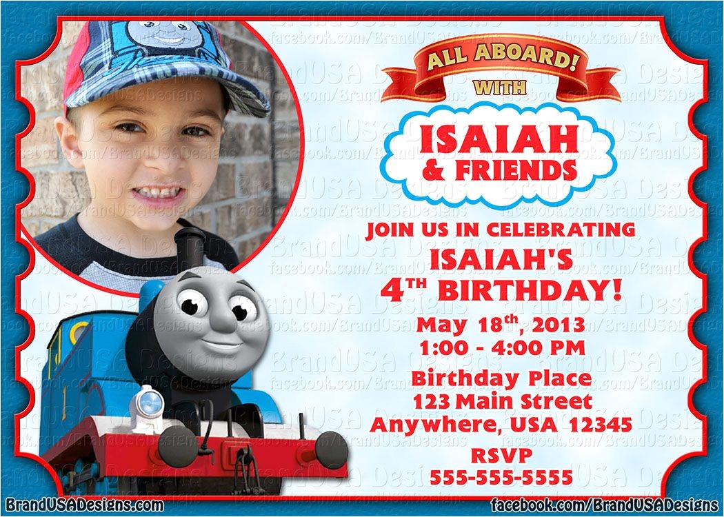 Thomas the Train Photo Birthday Invitations Thomas the Train Birthday Party Invitations Thomas the Thomas the Train Photo Birthday Invitations Thomas the Train Birthday Party Invitations Thomas the