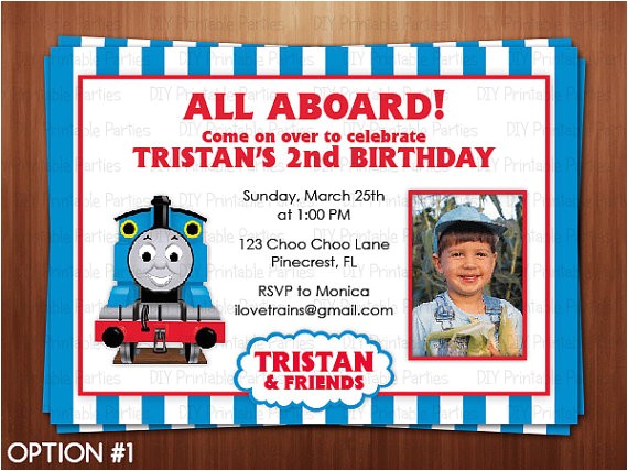 Thomas the Train Photo Birthday Invitations Unavailable Listing On Etsy Thomas the Train Photo Birthday Invitations Unavailable Listing On Etsy