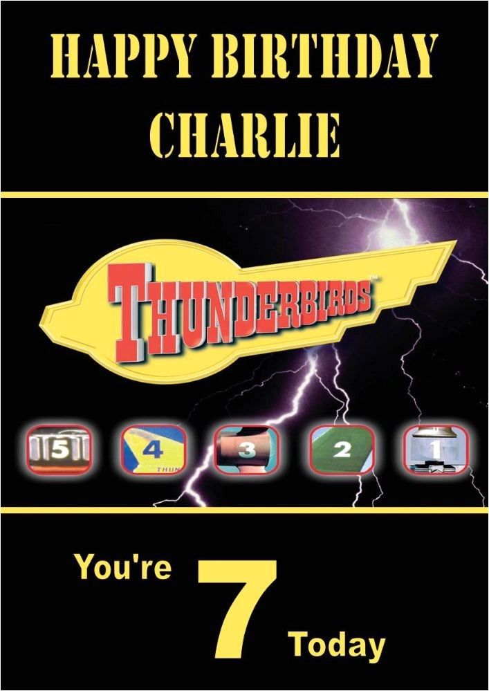 Thunderbirds Party Invites Personalised Thunderbirds Birthday Card
