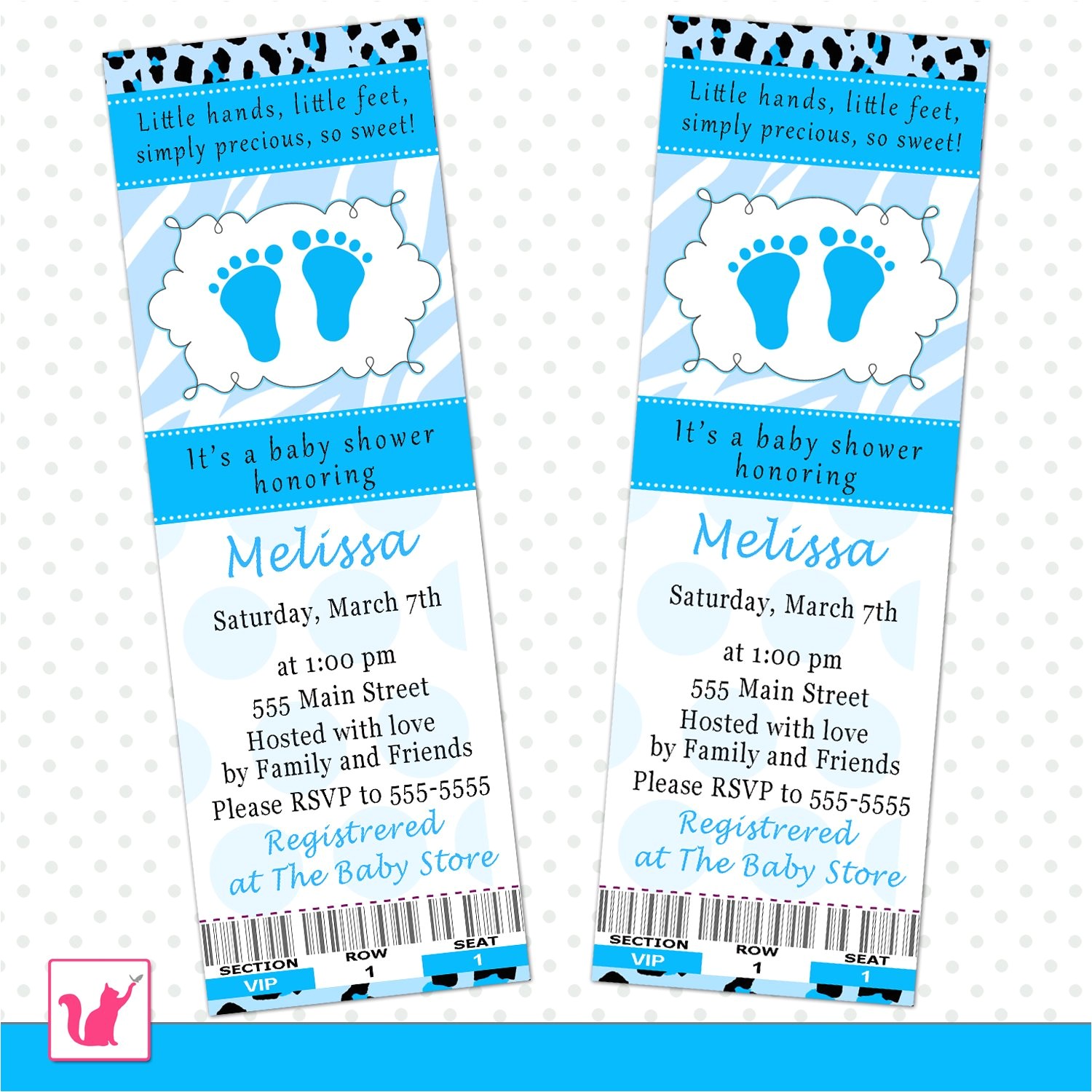 Ticket Invitations for Baby Shower 50 Invitation Tickets Baby Boy Shower Zebra Cheetah Blue Ticket Invitations for Baby Shower 50 Invitation Tickets Baby Boy Shower Zebra Cheetah Blue
