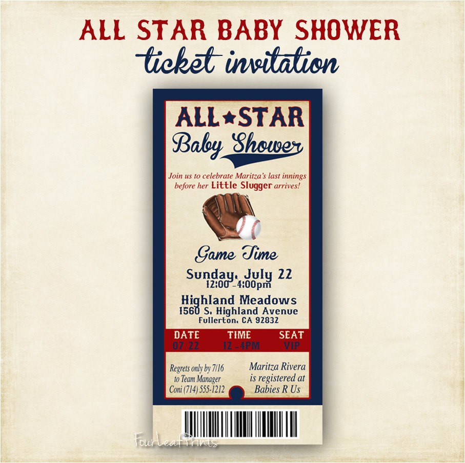 Ticket Invitations for Baby Shower Item Details Ticket Invitations for Baby Shower Item Details