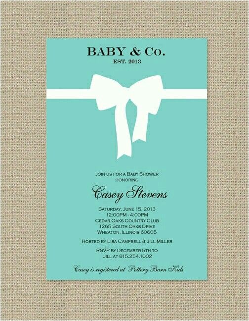Tiffany and Co Baby Shower Invitations Tiffany S Design Baby Shower Invitation