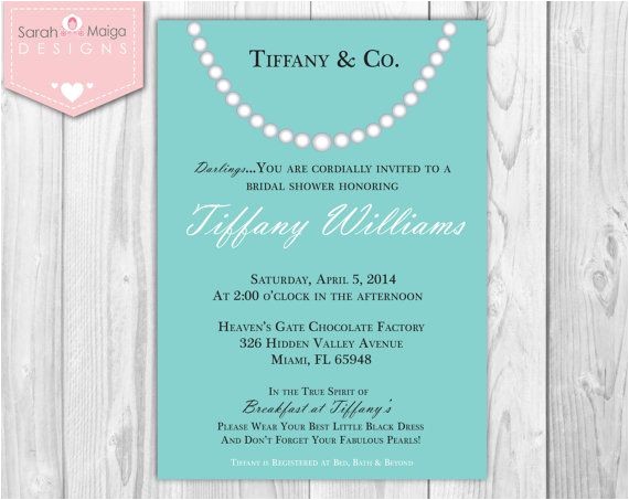 Tiffany and Co Bridal Shower Invitations 69 Best Images About Bridal Shower On Pinterest