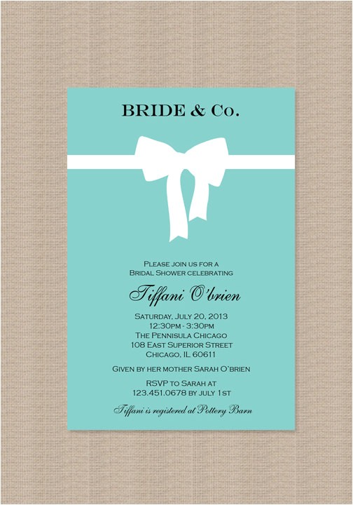 Tiffany and Co Bridal Shower Invitations Bridal Shower Invitations Bridal Shower Invitations
