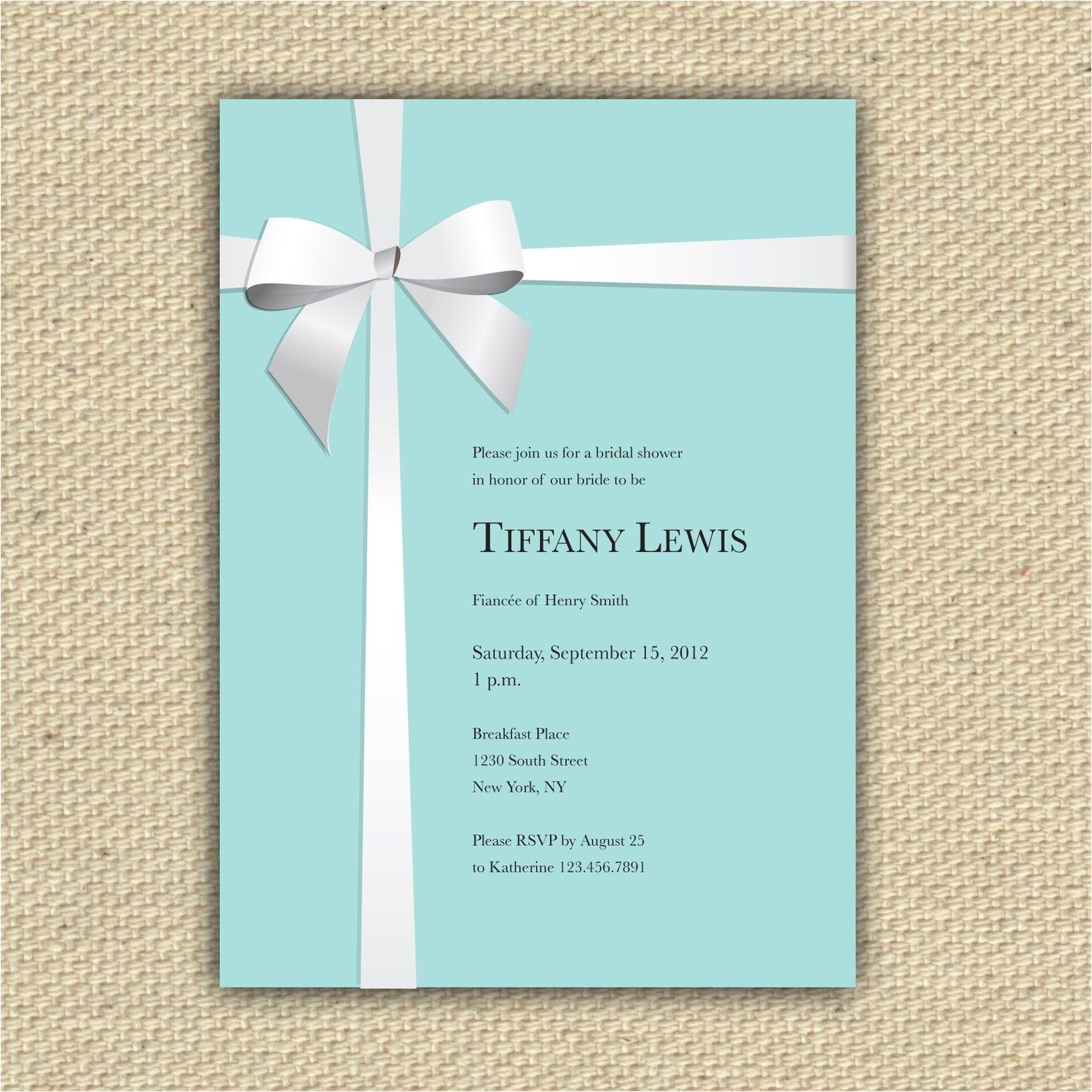 Tiffany and Co Bridal Shower Invitations Shower Invite Tiffanys Repin by Pinterest for Ipad