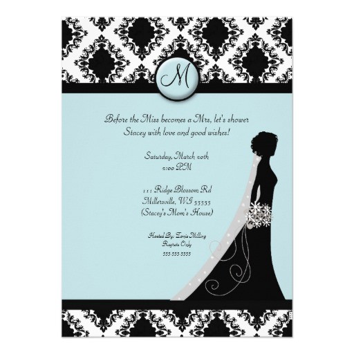 Tiffany Blue Wedding Bridal Shower Invitations Bridal Shower Invitations Blue Damask
