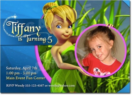Tinkerbell Invitation Cards for Birthdays Great Tinkerbell Birthday Invitation Ideas Party Xyz