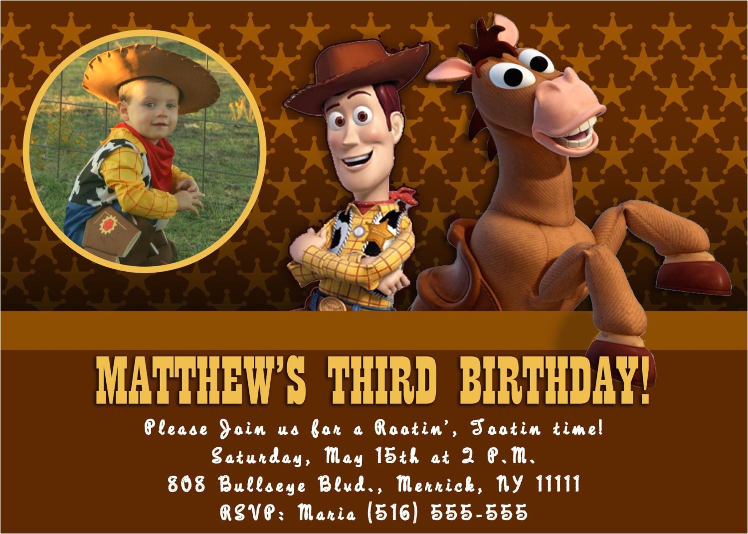 Toy Story Customized Birthday Invitations Custom Photo Invitations toy Story Birthday Invitation You