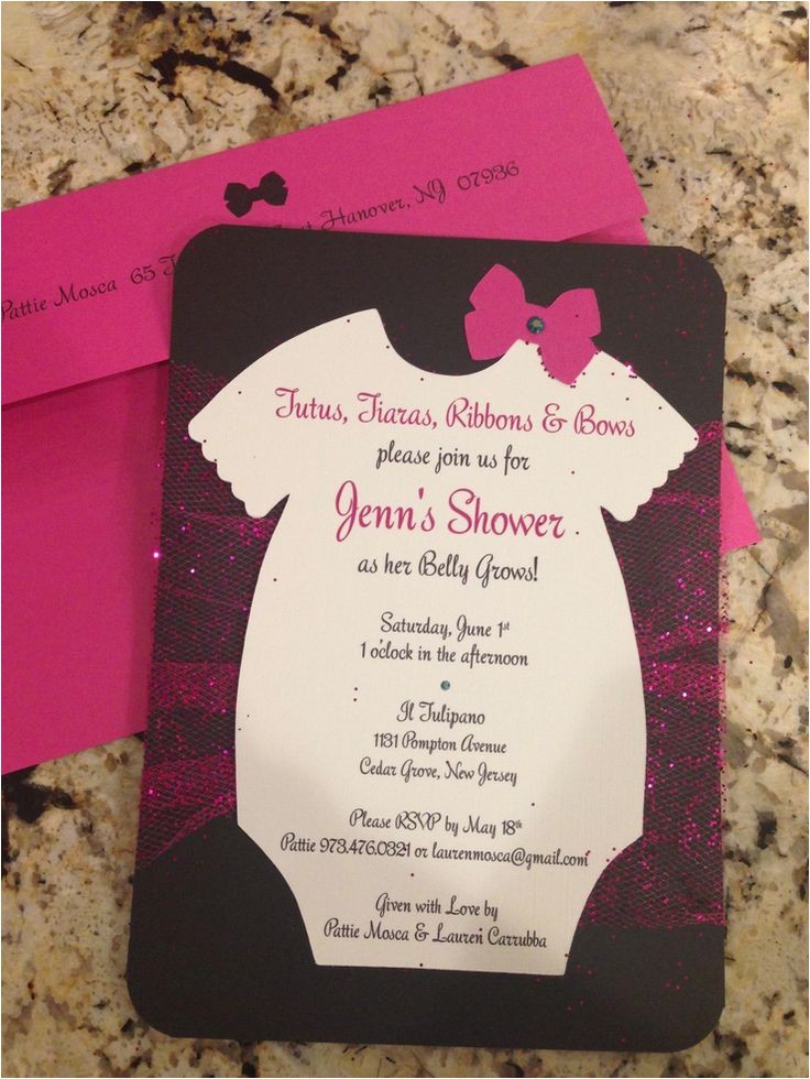 Tutu and Tiara Baby Shower Invitations Pinterest Discover and Save Creative Ideas