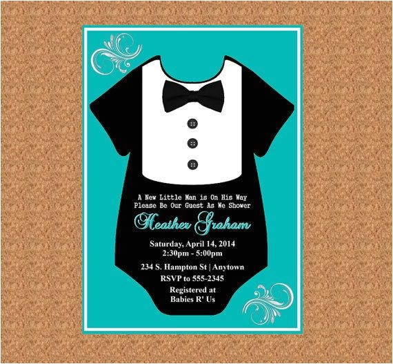 Tuxedo Baby Shower Invitations Tuxedo Baby Shower Invitation by Adtrcustomdesigns $10 00